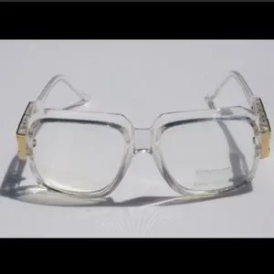 CLEAR & GOLD RETRO LOOK GAZELLE GLASSES *NEW* Accessories | Mens Clear Gold Retro Look Gazelle Glasses New  main image 4